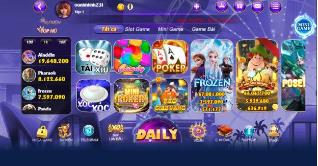 Các trò chơi mà cổng game H9.club cung cấp