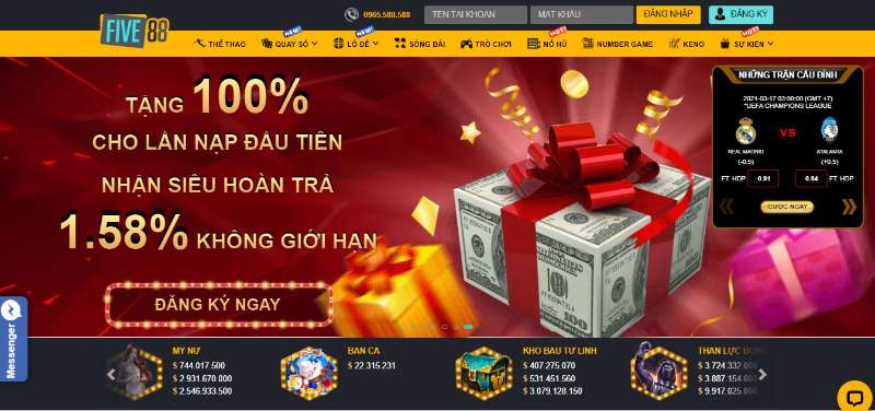đăng nhập Five88 Sam